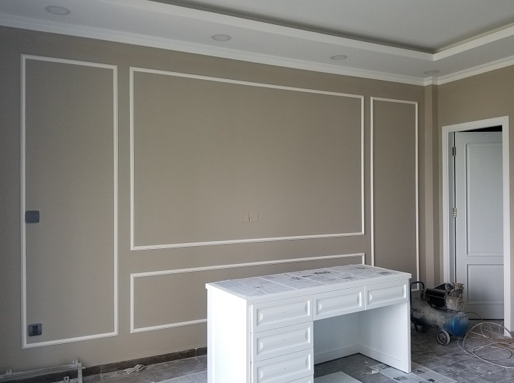 chỉ khung tường nhựa trắng trơn 3cm npw-k30